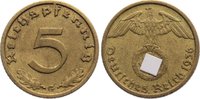 Drittes Reich 5 Reichspfennig Kursmünzen 1933-1945.