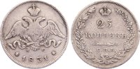 Russland 25 Kopeken Nikolaus I. 1825-1855.