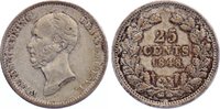 Niederlande-Königreich 25 Cents Wilhelm II. 1840-1849.