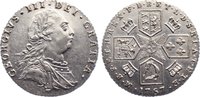 Großbritannien Sixpence George III. 1760-1820.