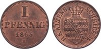 Sachsen-Altenburg Cu Pfennig Ernst 1853-1908.