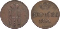 Russland Cu Kopeke Nikolaus I. 1825-1855.