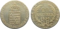 Sachsen-Coburg-Gotha 20 Kreuzer Ernst I. 1826-1844.