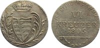 Sachsen-Coburg-Saalfeld 6 Kreuzer Franz Friedrich Anton 1800-1806.