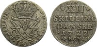 Norwegen 12 Skilling Friedrich IV. 1699-1730.