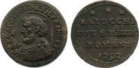 Italien-Kirchenstaat Cu 2 1/2 Baiocchi Pius VI. (Giovanni Angelo Braschi) 1775-1799.