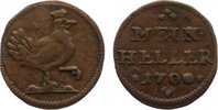 Sachsen-Meiningen Cu Heller Bernhard 1680-1706.