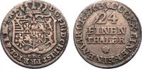 Sachsen-Albertinische Linie 1/24 Taler Friedrich Christian 1763. -