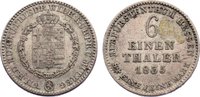 Hessen-Kassel 1/6 Taler 1835 Wilhelm II. 1821-1847. sehr schön