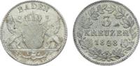 Baden-Durlach 3 Kreuzer Leopold 1830-1852. -