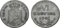 Baden-Durlach 6 Kreuzer Karl Friedrich 1806-1811. -