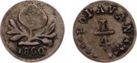 Kolumbien 1/4 Real Republik seit 1819. -