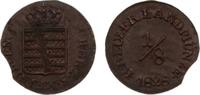 Sachsen-Meiningen Cu 1/8 Kreuzer Bernhard Erich Freund 1803-1866. -