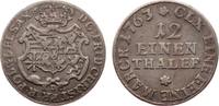 Sachsen-Albertinische Linie 1/12 Taler Friedrich Christian 1763. -