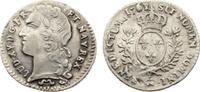 Frankreich 1/10 Écu au bandeau 1 Ludwig XV. 1715-1774. -