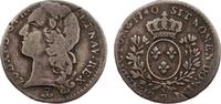 Frankreich 1/10 Écu au bandeau 1 Ludwig XV. 1715-1774. -