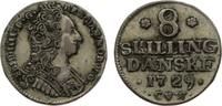 Dänemark 8 Skilling Friedrich IV. 1699-1730. -