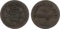 Italien-Florenz Cu 2 Soldi 1804 Carl Ludwig und Maria Louisa 1803-1807. selten, fast sehr schön