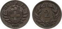 Schweiz-Eidgenossenschaft 2 Rappen 1902 B sehr schön