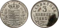 Sachsen-Meiningen 3 Kreuzer Bernhard Erich Freund 1803-1866. -