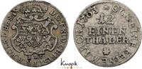 Sachsen-Albertinische Linie 1/12 Taler Friedrich Christian 1763. -