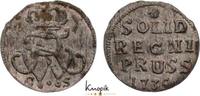 Brandenburg-Preußen Schilling 1735 CS Friedrich Wilhelm I. 1713-1740. sehr schön