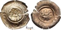 Sachsen-Markgrafschaft Meißen Brakteat nach 1265 Heinrich der Erlauchte 1221-1288. zaponiert, Randfehler, sehr schön