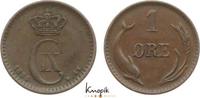 Dänemark Cu 1 Öre 1 Christian IX. 1863-1906. -