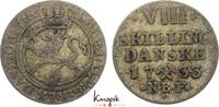 Norwegen 8 Skilling Christian VI. 1730-1746. -