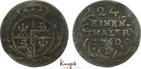 Sachsen-Albertinische Linie 1/24 Taler Friedrich August II. 1733-1763. -