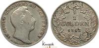 Baden-Durlach 1/2 Gulden Leopold 1830-1852. -