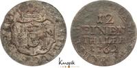 Sachsen-Albertinische Linie 1/12 Taler Friedrich August II. 1733-1763. -