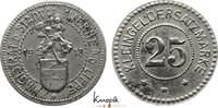 Werne an der Lippe 25 Pfennig 1918 selten, Belagreste, sehr schön