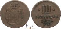 Waldeck Cu 3 Pfennig Georg Heinrich 1813-1845. -
