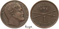 Dänemark Cu 1 Rigsbankskilling Frederik VII. 1848-1863. -