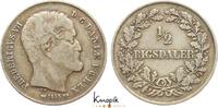 Dänemark 1/2 Riksdaler Frederik VII. 1848-1863. -