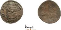 Sachsen-Gotha-Altenburg Einseitiger Kupferheller 1676 Friedrich I. 1675-1691. sehr schön