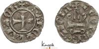 Achaia - Fürstentum Denier Isabelle de Villhardouin 1297-1301. -