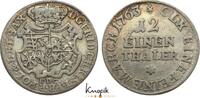 Sachsen-Albertinische Linie 1/12 Taler Friedrich Christian 1763. -