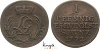 Schwarzburg-Rudolstadt Cu Pfennig Ludwig Günther II. 1767-1790. -