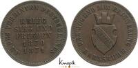 Baden-Durlach Cu Gedenkkreuzer Friedrich I. 1852-1907. -