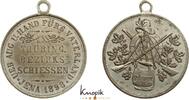 Sachsen-Jena, Stadt Tragbare kleine versilberte Bronzemedaille -