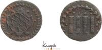 Bayern Kipper Cu Kreuzer zu 4 Pfennigen Maximilian I., als Herzog 1598-1623. -