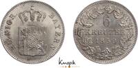 Bayern 6 Kreuzer Maximilian II. 1848-1864. -