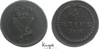 Baden-Durlach Cu 1/2 Kreuzer Karl Friedrich 1806-1811. -
