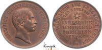 Baden-Durlach Cu Gedenkkreuzer Friedrich I. 1852-1907. -