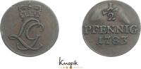 Schwarzburg-Rudolstadt Cu 1/2 Pfennig Ludwig Günther II. 1767-1790. -