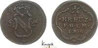 Baden-Durlach Cu 1/4 Kreuzer Karl Friedrich 1738-1806. -