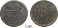 Braunschweig-Lüneburg-Celle Cu Pfennig Georg Wilhelm 1665-1705. -