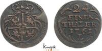 Sachsen-Albertinische Linie 1/24 Taler Friedrich August II. 1733-1763. -